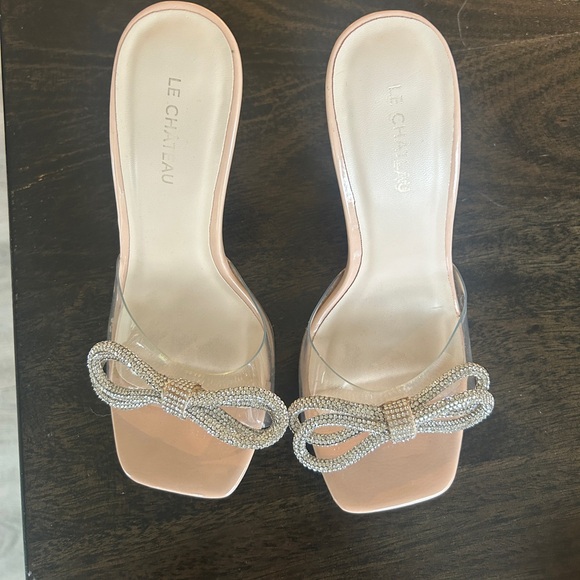 Le chateau sparkly bow heels ~ size 6.5 - Picture 6 of 7